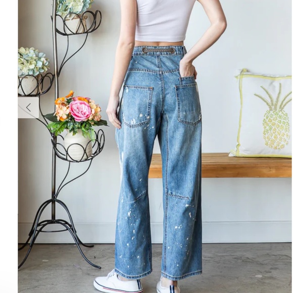 Oli and Hali “ Lonestar” Oli & Hali Distressed Jeans with Cord Drawstring 8 - Picture 9 of 9